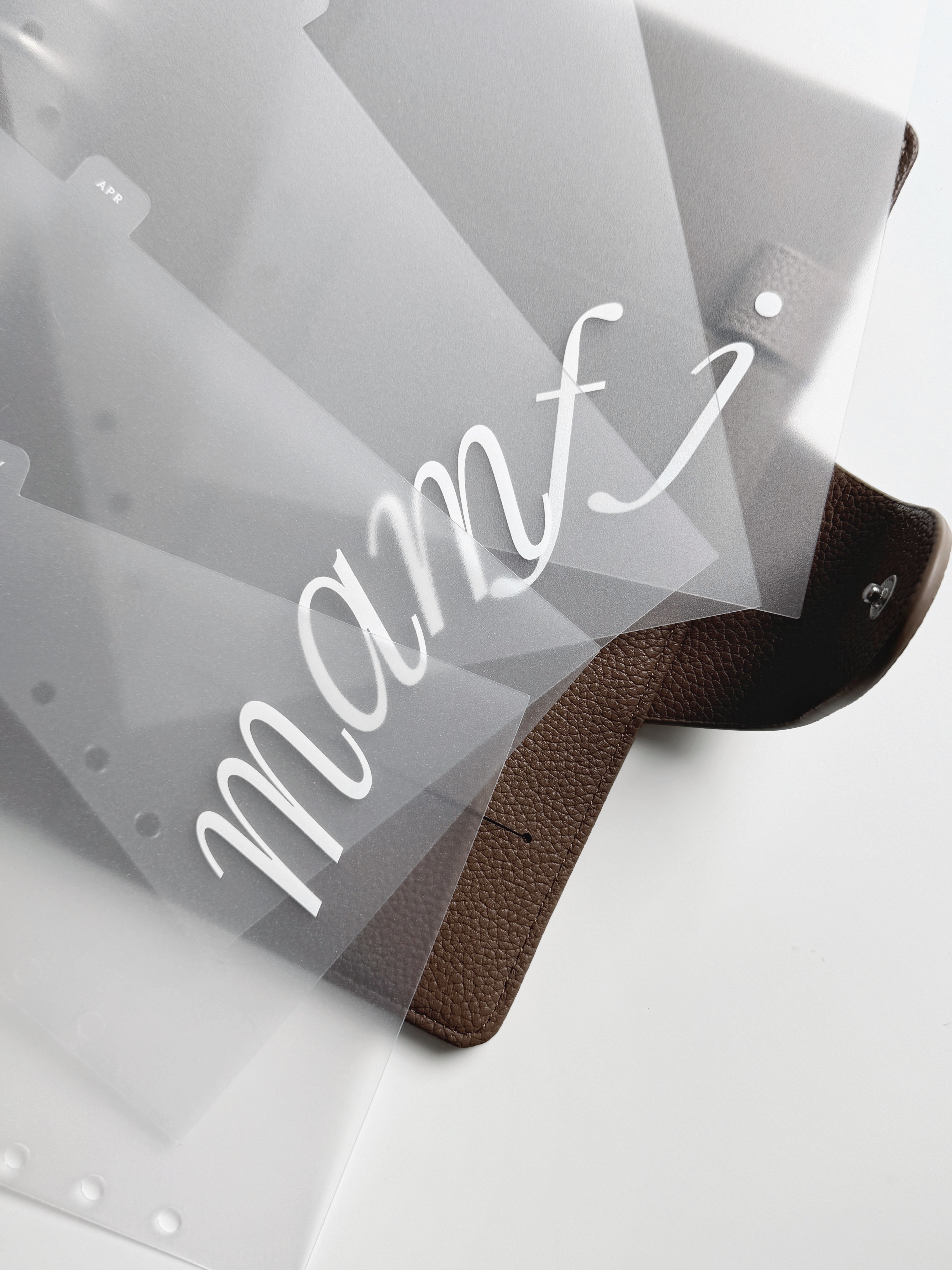 12 Monate Register (weiß Druck)