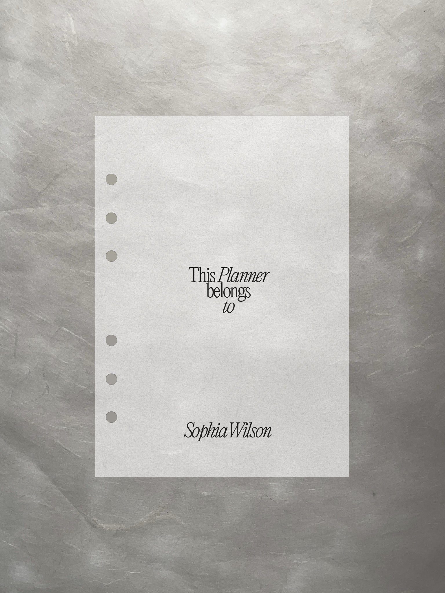 Personalisierter Planer-Dashboard transparent