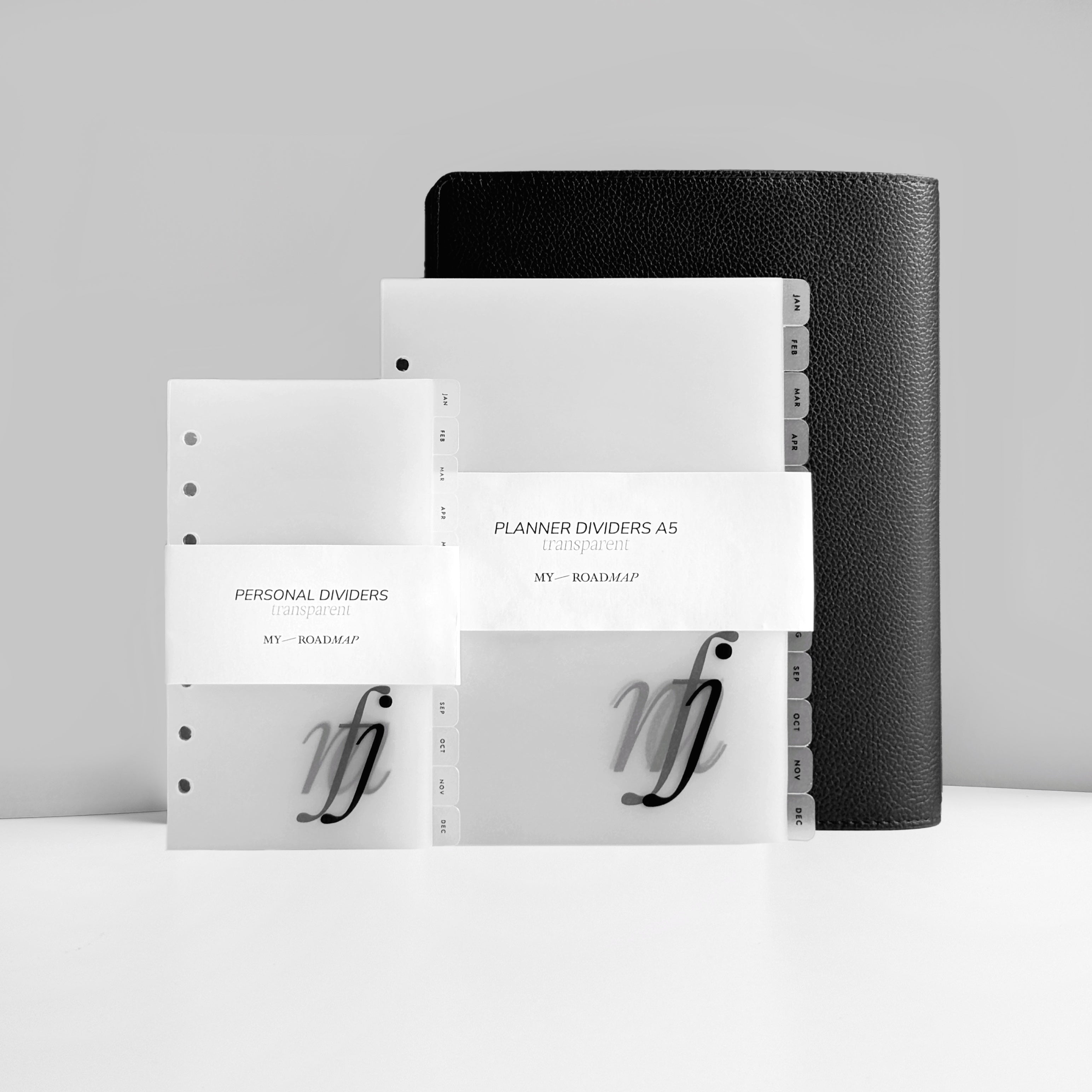 12 Monate Register (schwarz Druck)