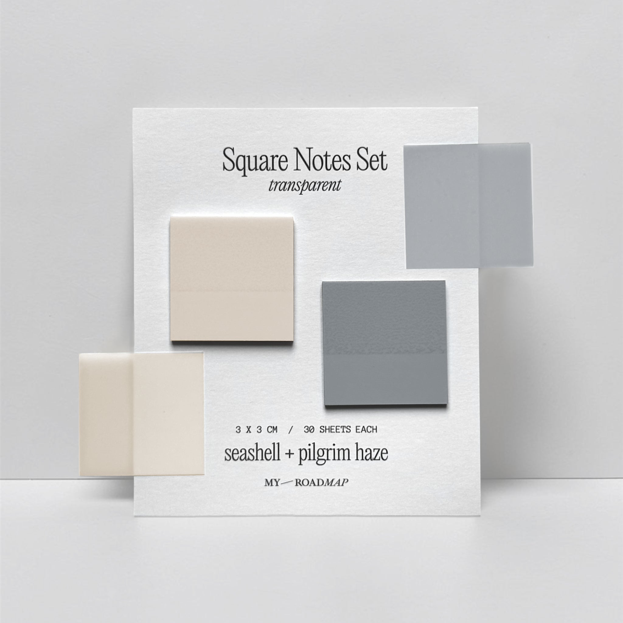 Transparente Sticky Notes Set 2 Farben-Set