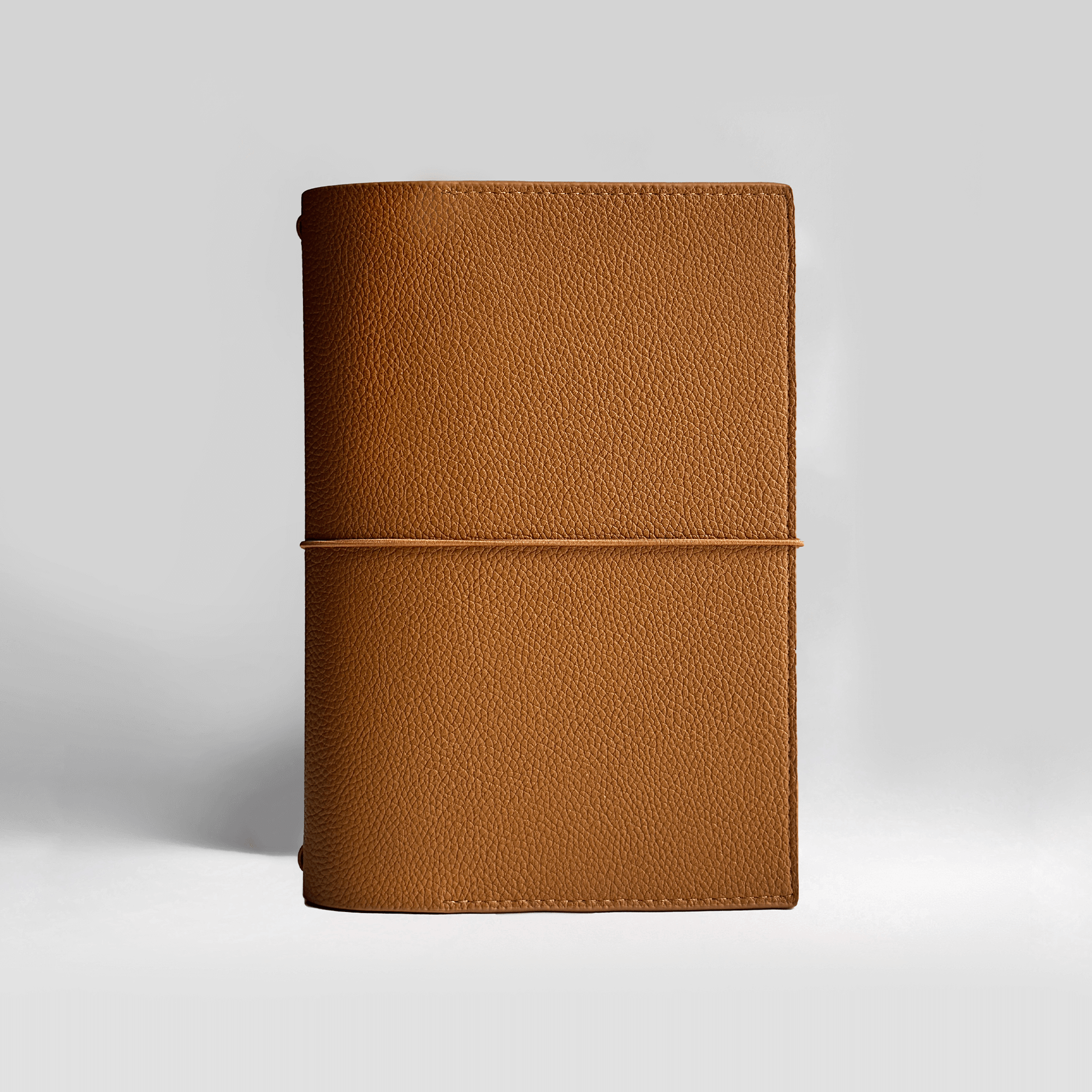Personalisiertes MyRoadbook Cover A5 | Leder-Notizbuch Brandy Brown | Planer & Journal