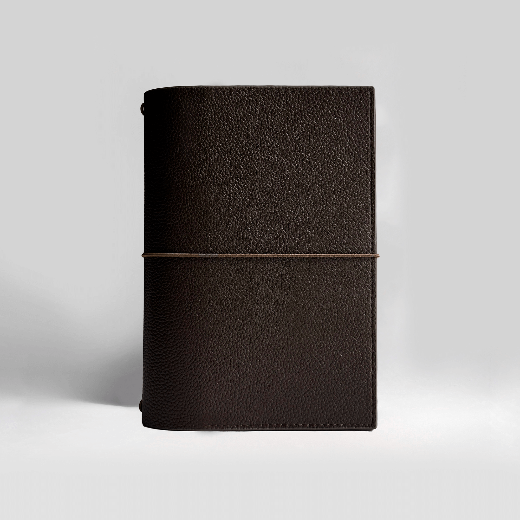 Personalisiertes MyRoadbook Cover A5 | Leder-Notizbuch Dark Chocolate | Planer & Journal