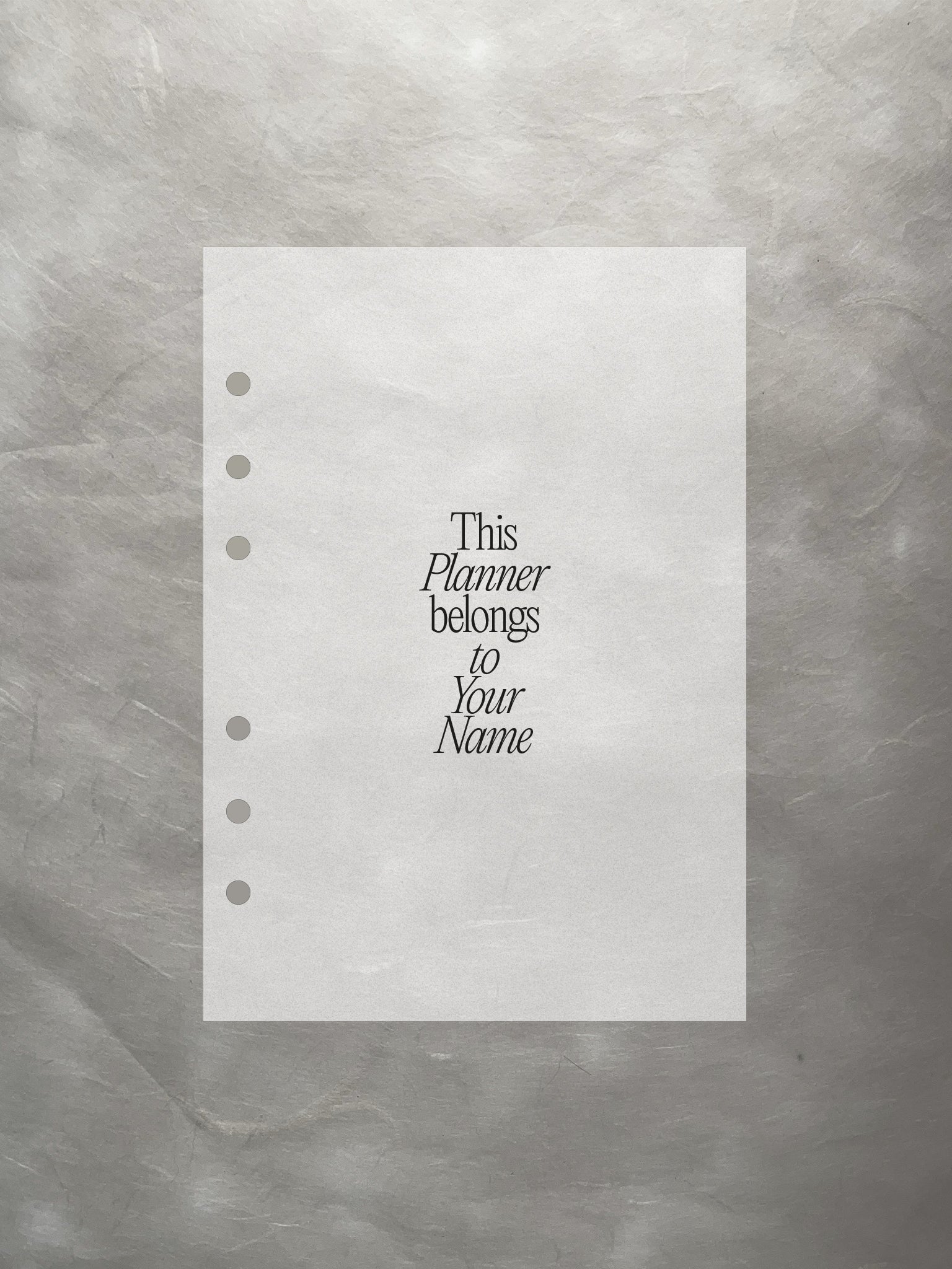 Personalisierter Planer-Dashboard transparent (edition 2)