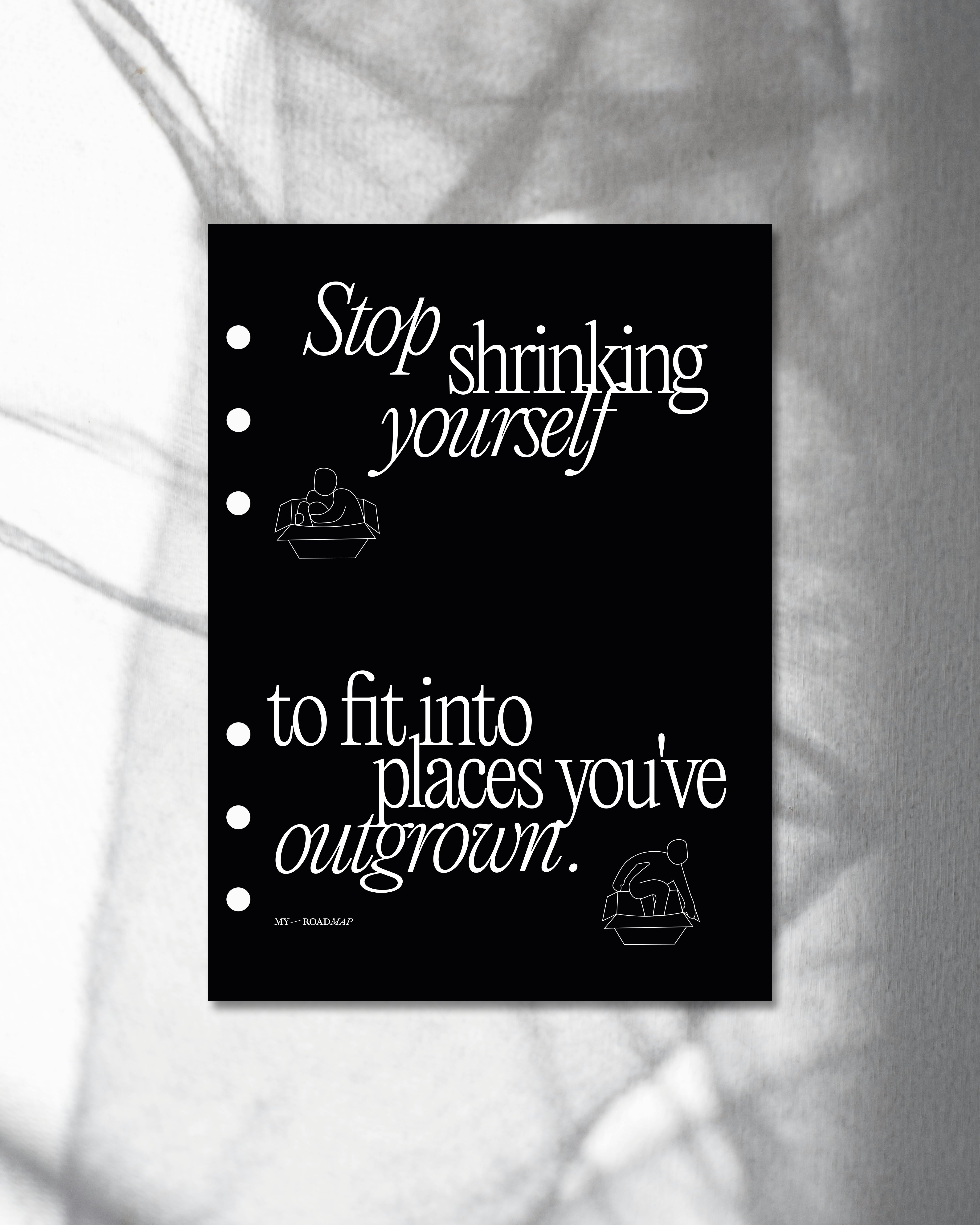Planer-Dashboard «Stop Shrinking Yourself»