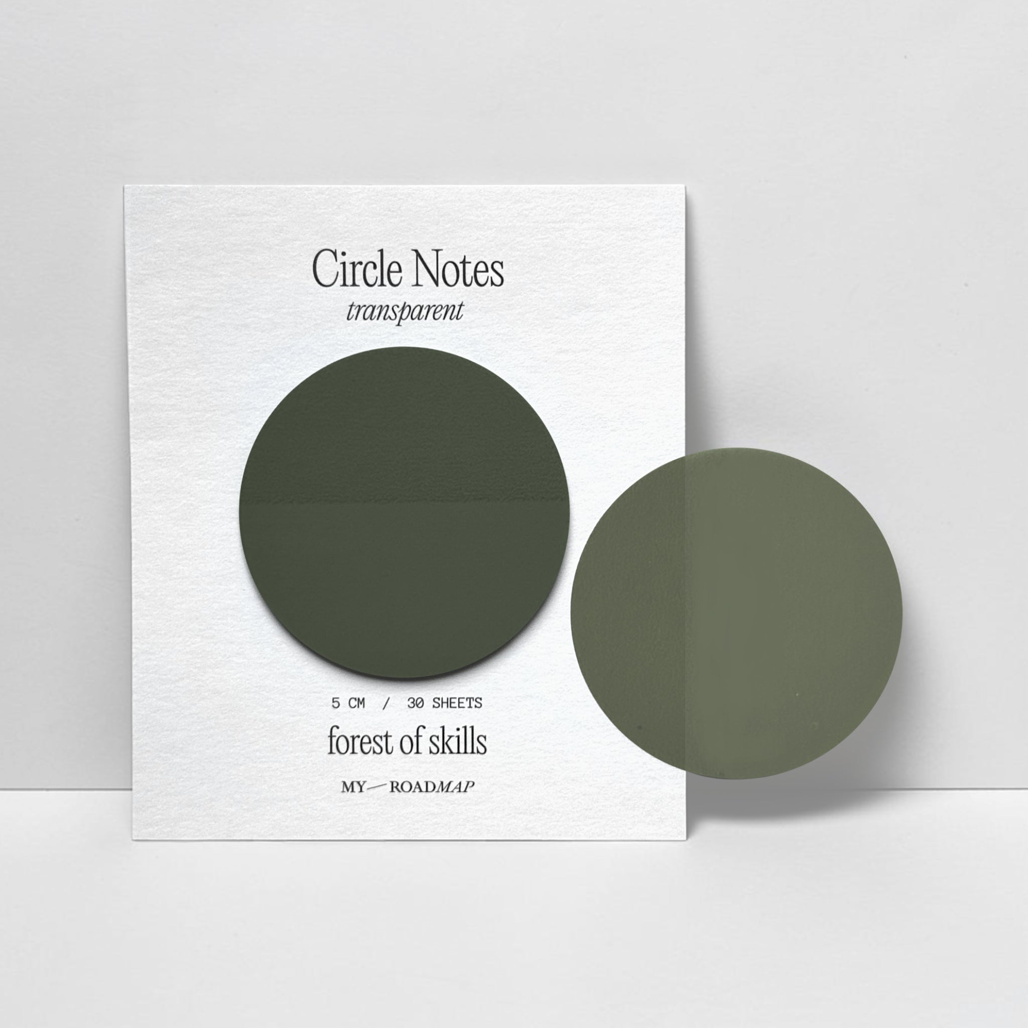 Runde Transparente Sticky Notes