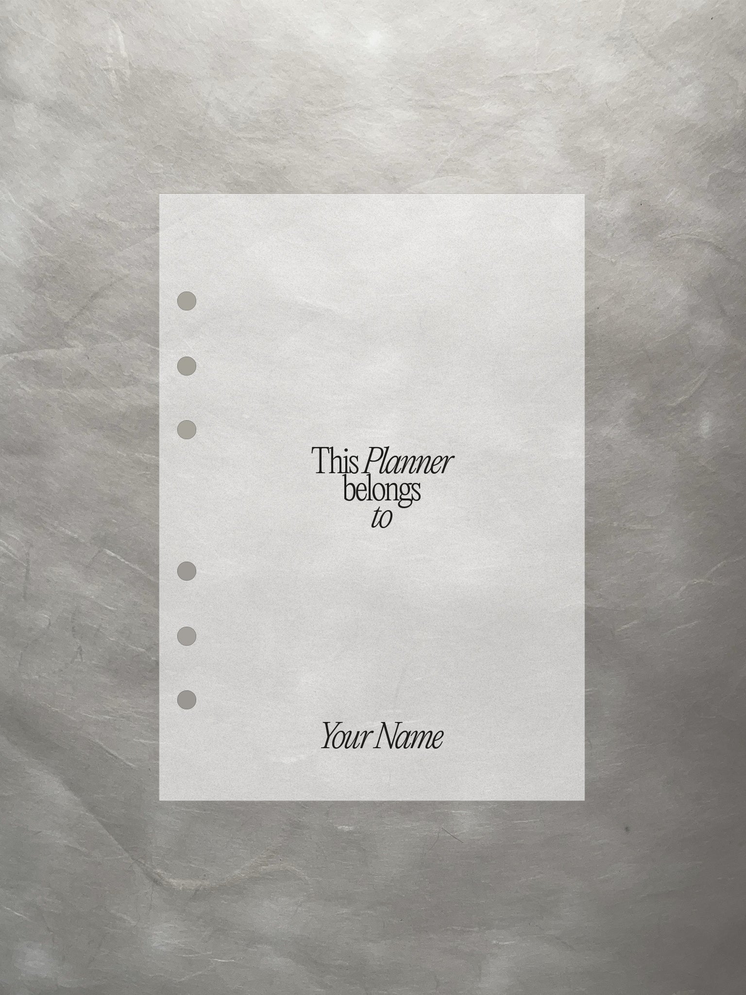 Personalisierter Planer-Dashboard transparent