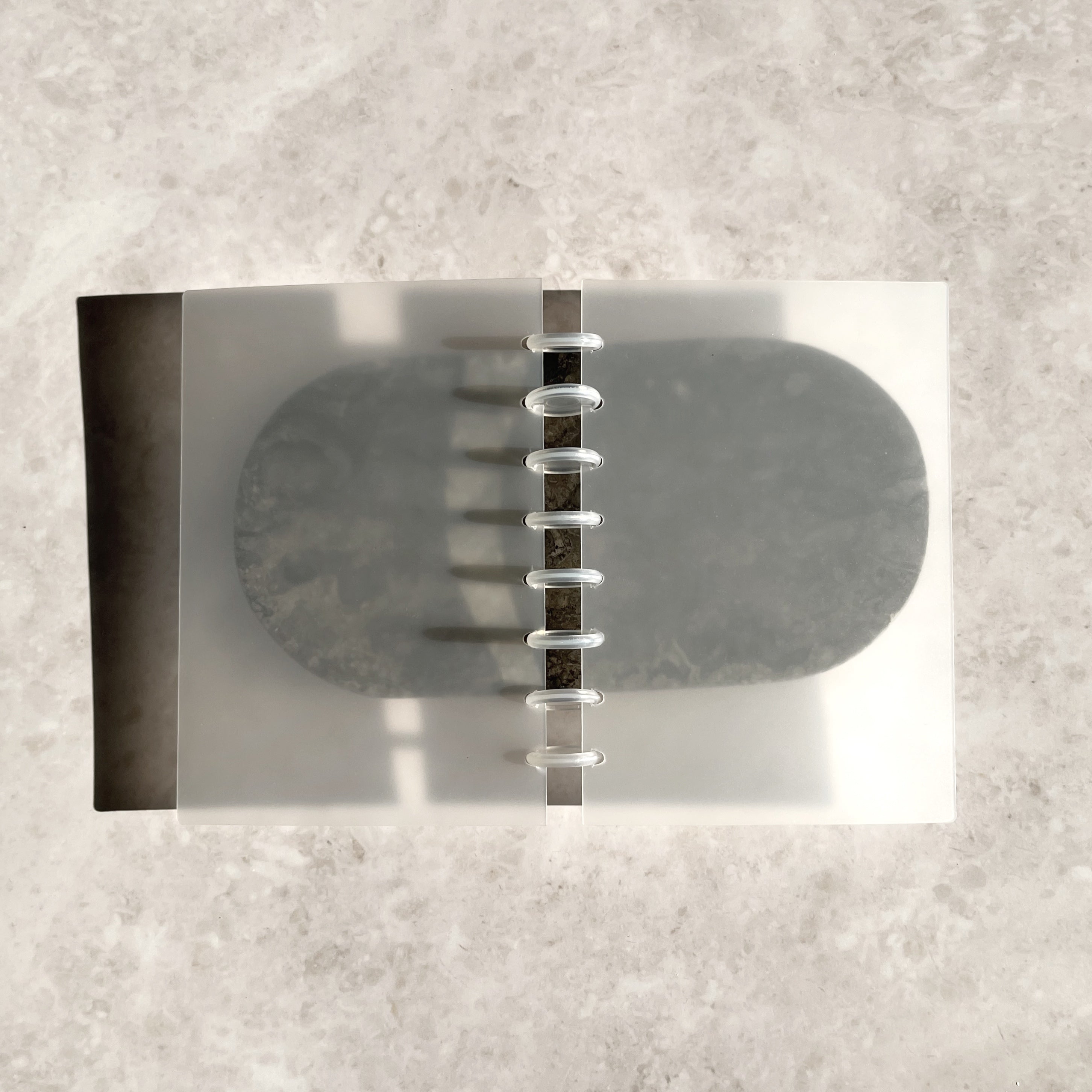 Transparentes Discbound Cover (frosted)