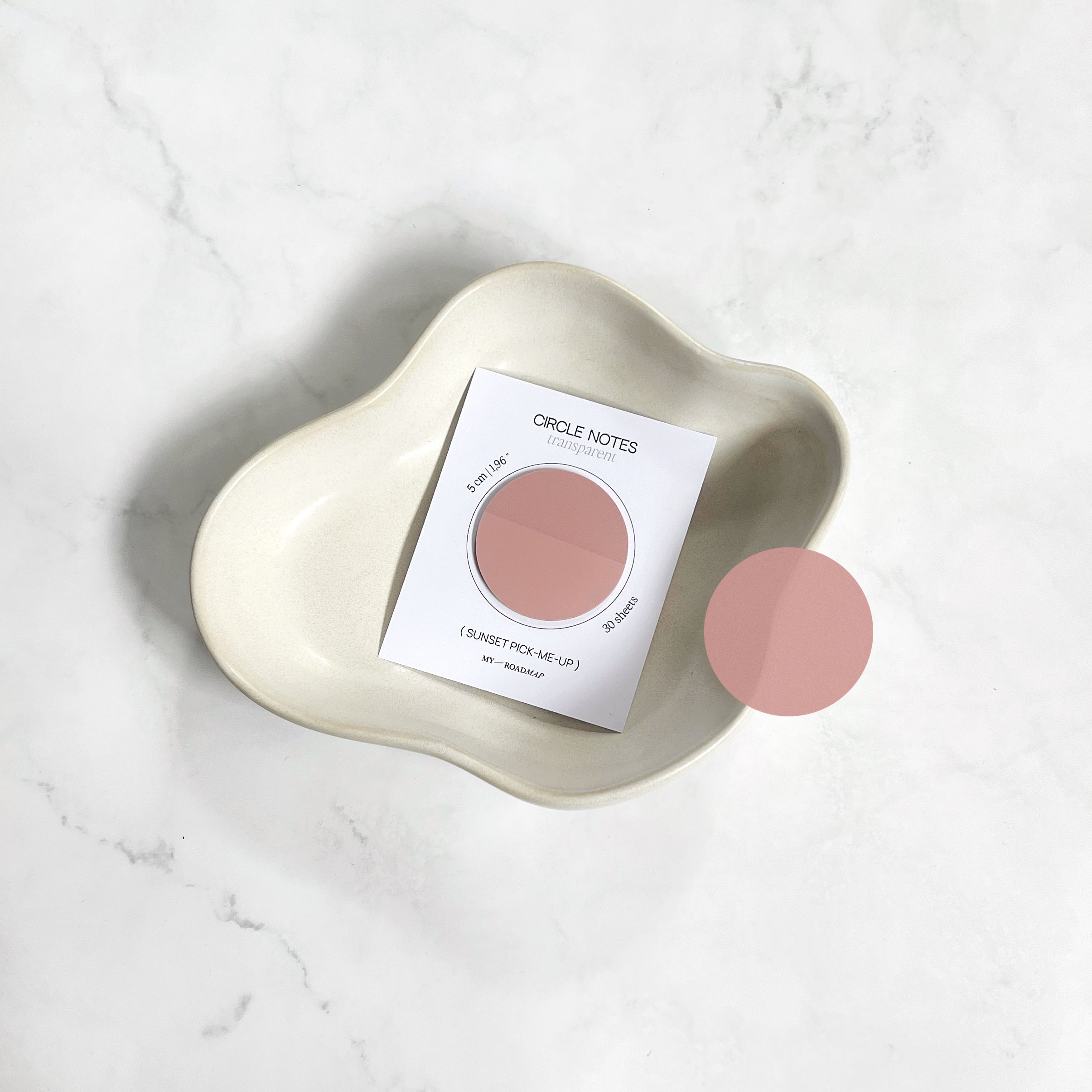 Runde Transparente Sticky Notes