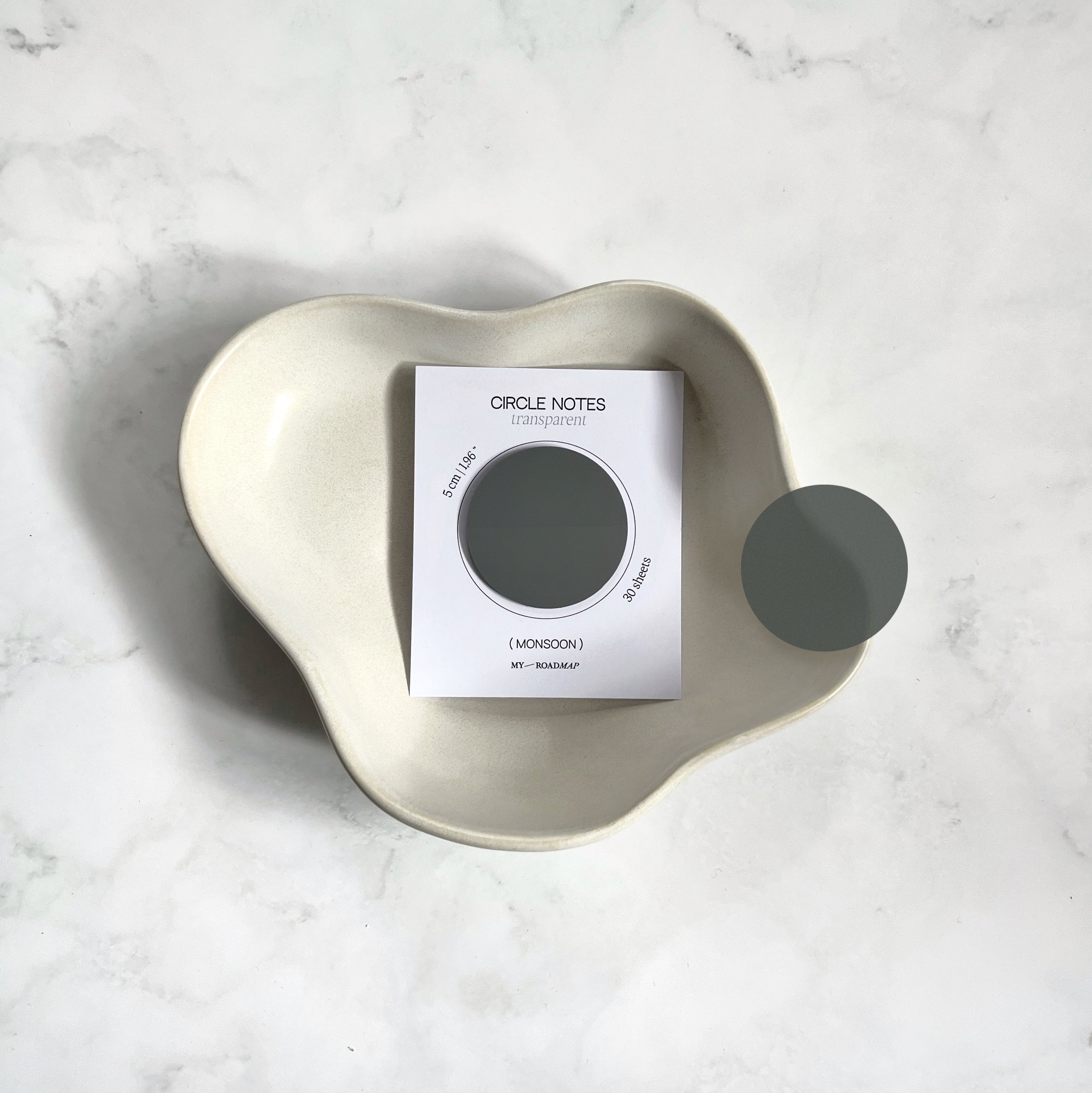 Runde Transparente Sticky Notes